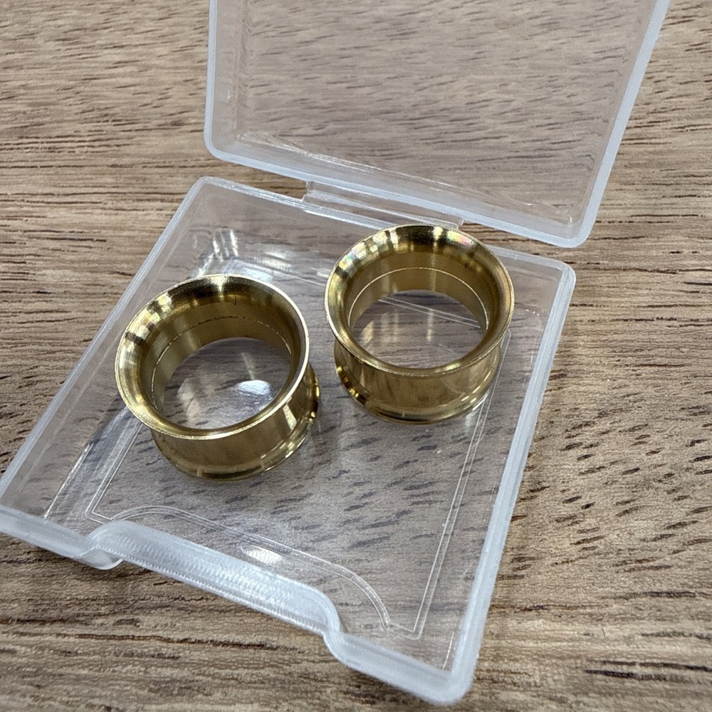 Gold‎ 5/8 Ear Gauge Set